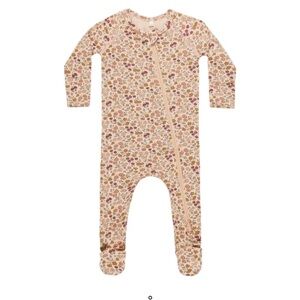 Quincy Mae Bamboo Floral Onesie for girls